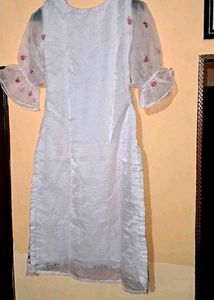 Floral Print And Embroidery Design Kurta Set