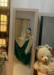 Elegant Green anarkali set💚🦋❤️