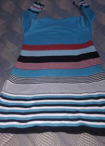 Blue Striped Tunic Dress