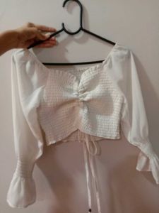 White Crop Top