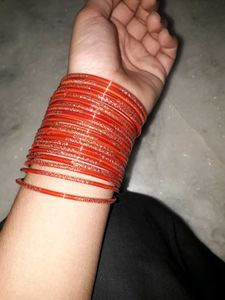 Pretty orange bangles