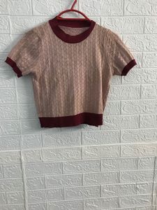Retro Knitted Crop Top