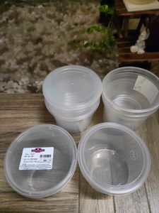 Combo Of 10 Transparent Plastic Cookie Containers