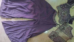 Indo western outfit with crop shrug