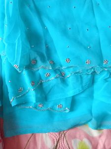 Elegant Blue Saree