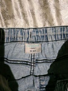 Light Blue Denim Bermuda Shorts