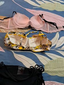 Combo Of Four Imported Fabric Hnm Bra N  Panty