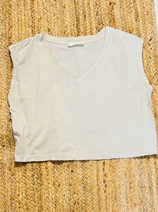 Mango Oversized Crop T-shirt