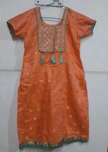 Orange &amp; Green Stitched Suit