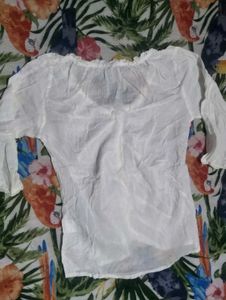 Elegant White Button-Down Top