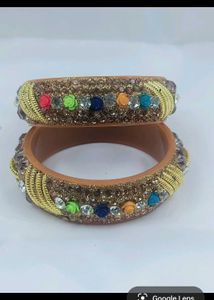 Sparkling Embellished Bangles
