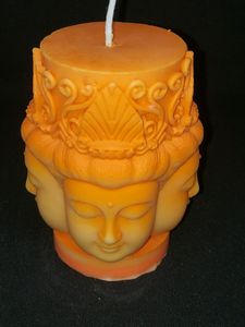 Sow Wax 4 Headed Buddha Candle