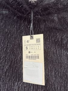 Zara Black Faux Fur Top