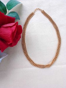 Gold-Tone Beaded Necklace