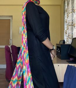 Elegant 2piece Black Kurta Set