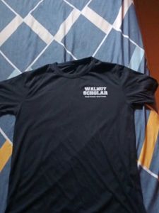 Walnut Scholar Black T-Shirt