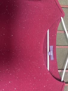 Code Burgandy Color Shimmery Top