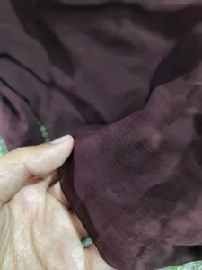 Brown Georgette Dupatta