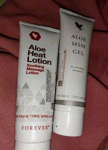 Forever Aloe Heat Lotion + MSM Gel