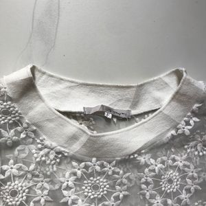 Lace Overlay Top