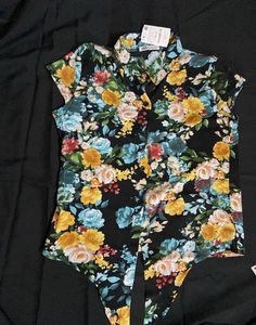 Zara Floral Print Bodysuit