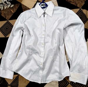 Striped Button-Down Shirt