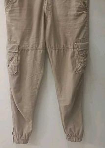 Beige Cargo Pants