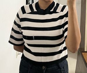 Black And White Crop Top
