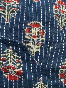 Blue Printed Short Kurti For Women