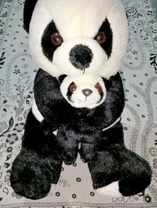 A207 Mother Baby Panda 55cm
