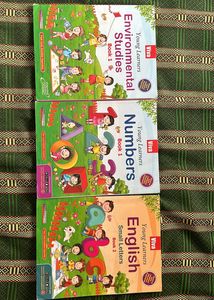 Set Of 3 Books (English, Enviromnetal Studies,Mat