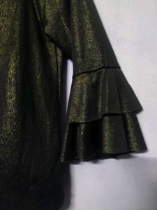 Sparkly Ruffle Sleeve Top