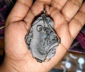 Stone Wire-Wrapped Pendant
