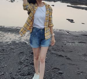 Checks Yellow Shirt