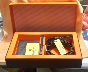 Da Milano Leather Wallet &amp; Belt Set