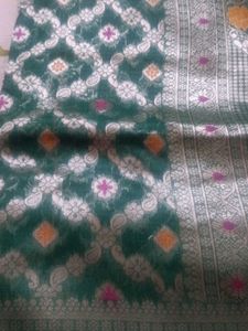 Green Banarasi Silk Saree