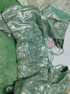 Very Beautiful Mint Green saree