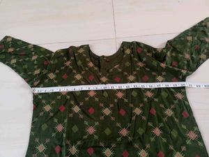 Green Printed Kurta Set 💚