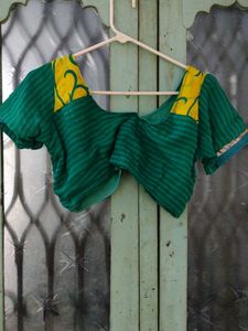 Yellow &amp; Green Saree