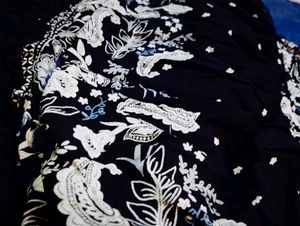Black Flower Print Sundress