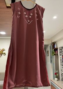Peach Kurti