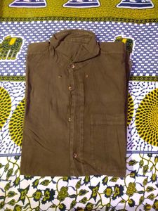 Olive Green Casual Shirt