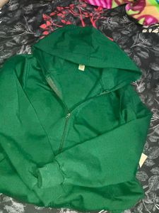 Green Zip-Up Hoodie