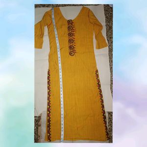 Mustard Yellow Kurti