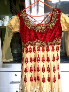Elegant Embroidered Anarkali Gown