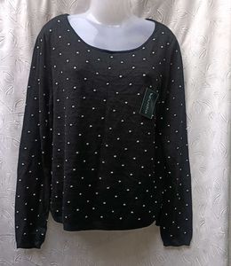 MNG Rhinestone Detail Finr Sweater 🖤