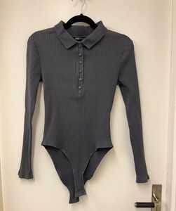 ZARA GREY BODYSUIT- MEDIUM