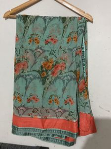 Floral Print Saree