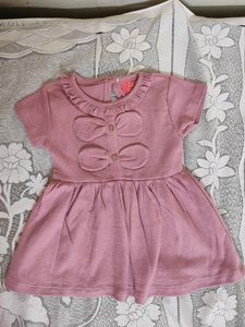 Peach Girls Frock