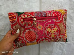 Embroidered Clutch